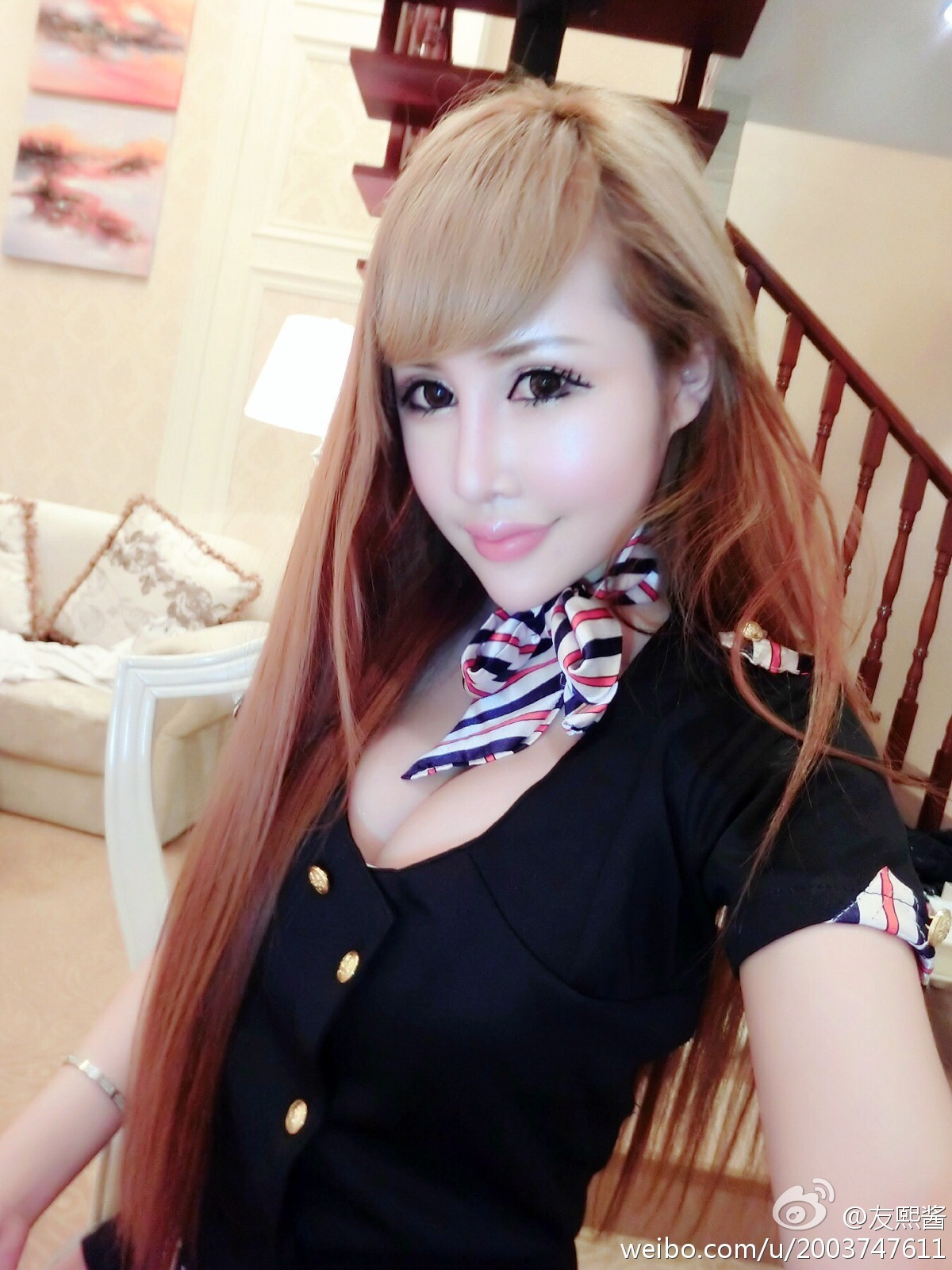 G罩美胸 火爆的辣子 友熙酱 微博自拍破解私密图片 3